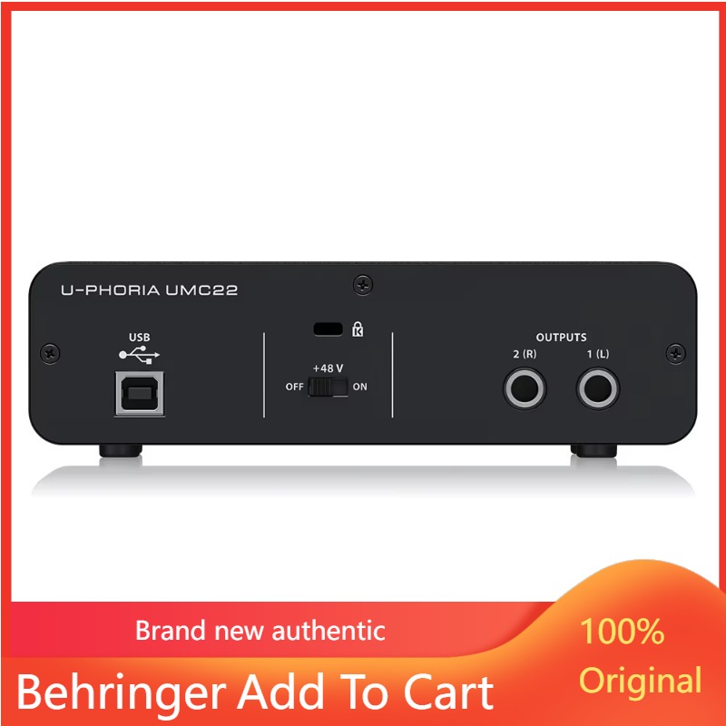 Sound Card Usb - การ์ดเสียง Behringer UMC22 อินเทอร์เฟซเสียง USB 2