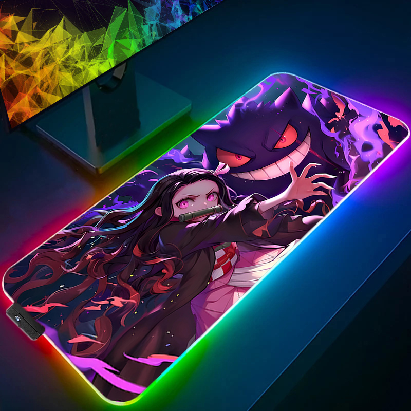 Rgb Mousepad - RGB แผ่นรองเมาส์ขนาดใหญ่โต๊ะ Mats อุปกรณ์เสริมสําหรับเล่นเกม PC XXL