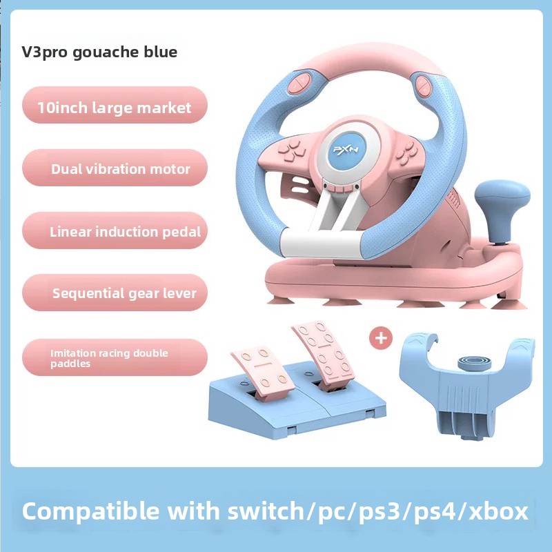 Pc Gaming Xbox Controller - พวงมาลัยเกมมิ่ง Pxn V3 Pro 180 องศา