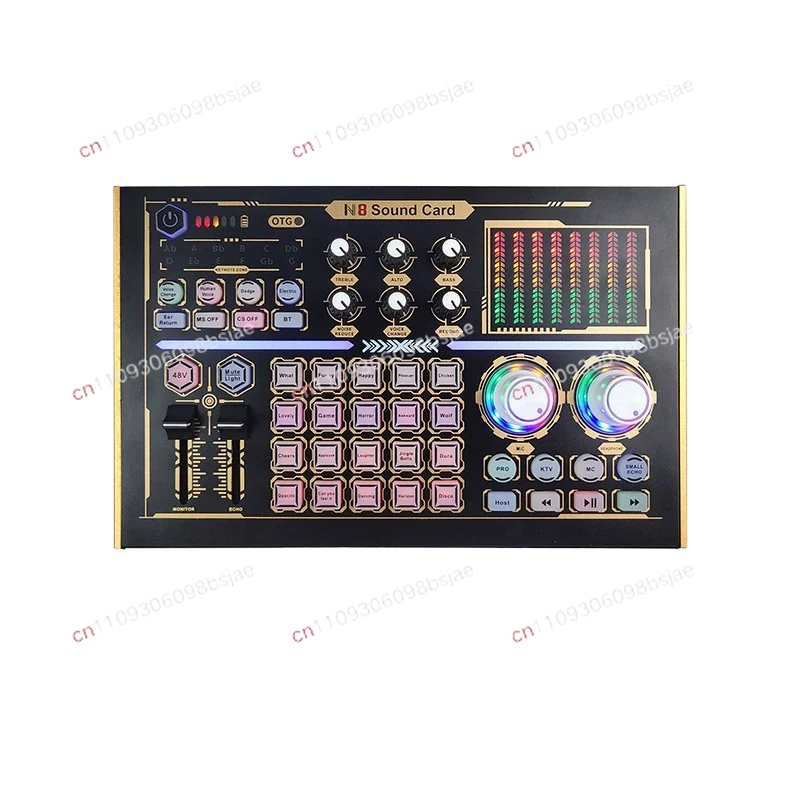 Sound Card Usb - การ์ดเสียง GAX-N8 สำหรับโทรศัพท์มือถือ คอมพิวเตอร์ และการถ่ายทอดสด รุ่นภาษาอังกฤษ