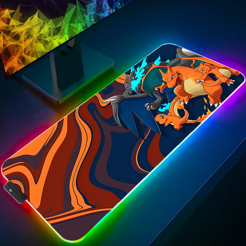Rgb Mousepad - ไฟ LED โต๊ะ XXL คอมพิวเตอร์ P-pokemon