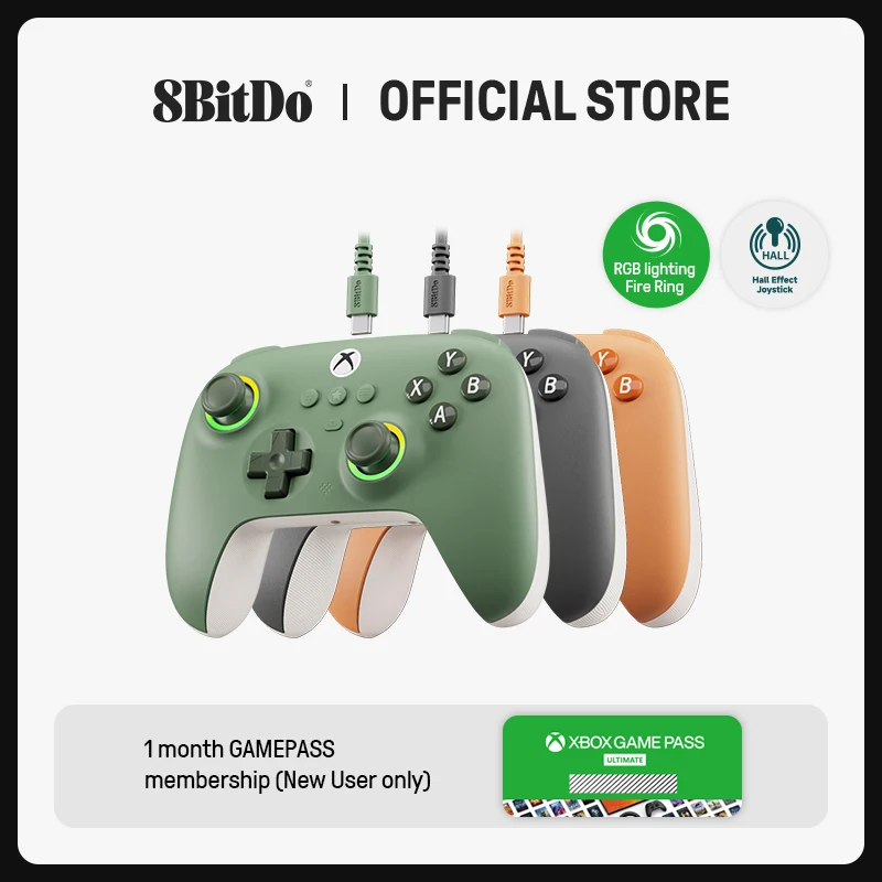 Pc Gaming Gigabyte - 8BitDo Ultimate C คอนโทรลเลอร์เกมแบบมีสายสําหรับ Xbox, RGB
