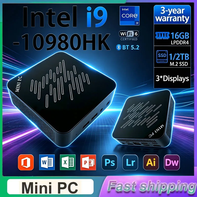Pc Gaming I3 - มินิพีซีเกมมิ่ง 2026 Intel i9-10980HK i3-6100U แรม