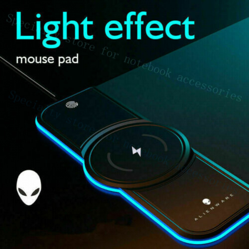 Rgb Mousepad - แผ่นรองเมาส์และคีย์บอร์ดเกมมิ่ง RGB พร้อมที่ชาร์จไร้สาย Qi 15W สำหรับ