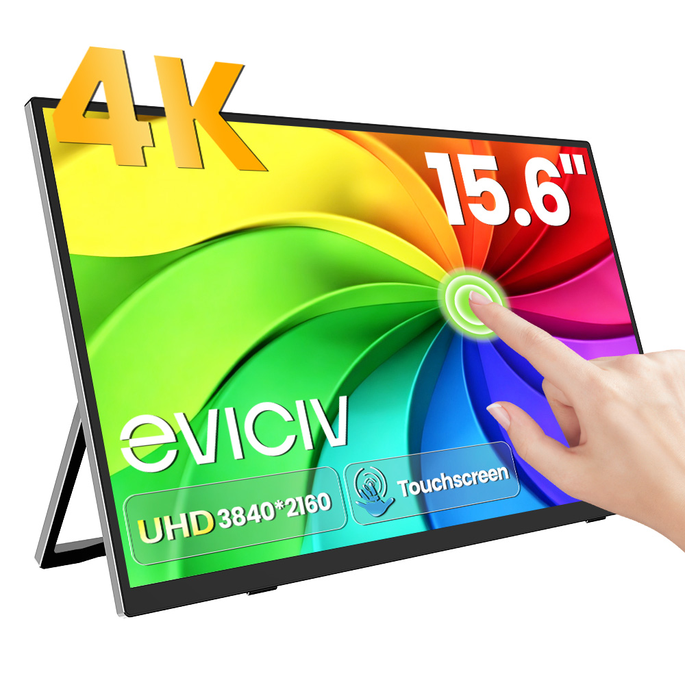Pc Gaming Gigabyte - EVICIV จอภาพพกพา 4K หน้าจอสัมผัส 10 จุด
