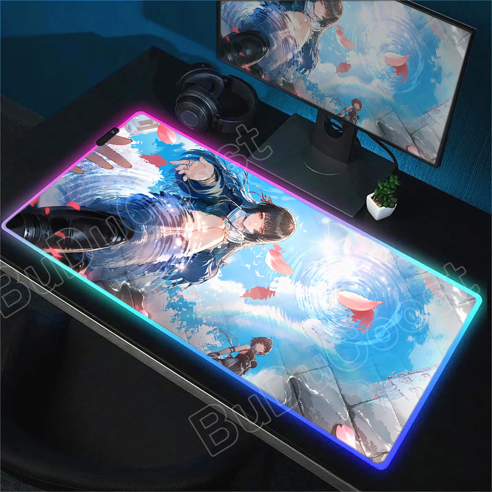 Rgb Mousepad - แผ่นรองเมาส์ RGB JK Girl Chisa รุ่นใหม่