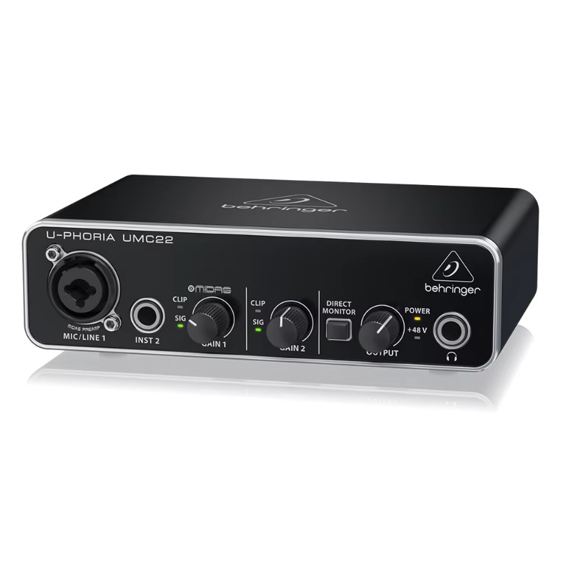 การ์ดเสียง Behringer UMC22 อิน - Sound Card Usb บทวิจารณ์และราคา