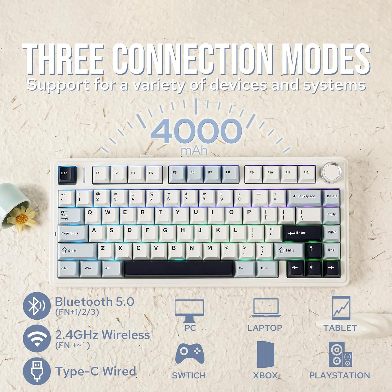 คีย์บอร์ดกลไก Aula F75 แบบไร้ส - Pc Gaming Gigabyte บทวิจารณ์และราคา