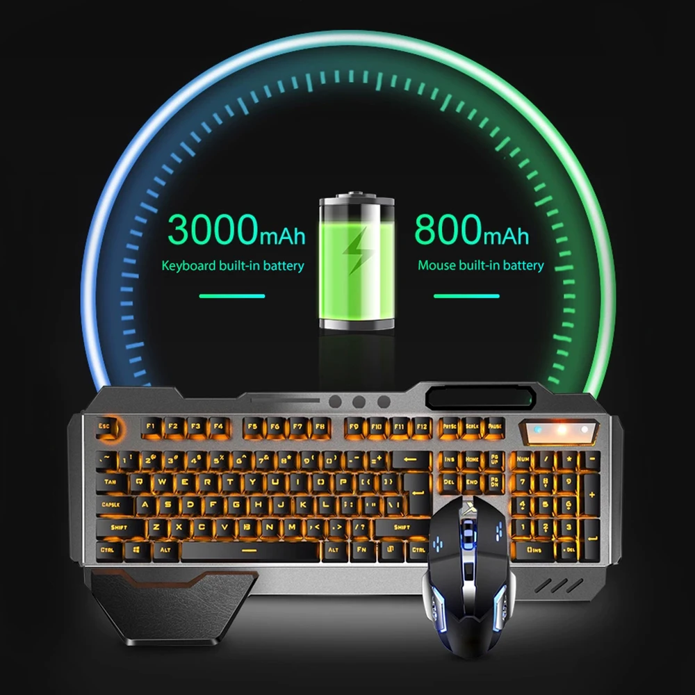 ชุดแป้นพิมพ์และเมาส์ไร้สาย2.4G - Pc Gaming Set บทวิจารณ์และราคา