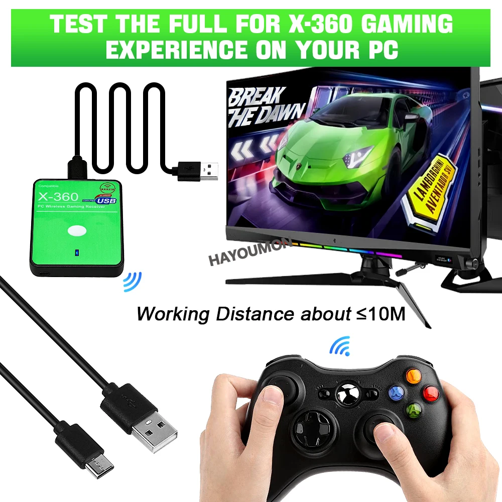 ตัวรับสัญญาณเกมไร้สาย USB คอนโ - Pc Gaming Xbox Controller บทวิจารณ์และราคา
