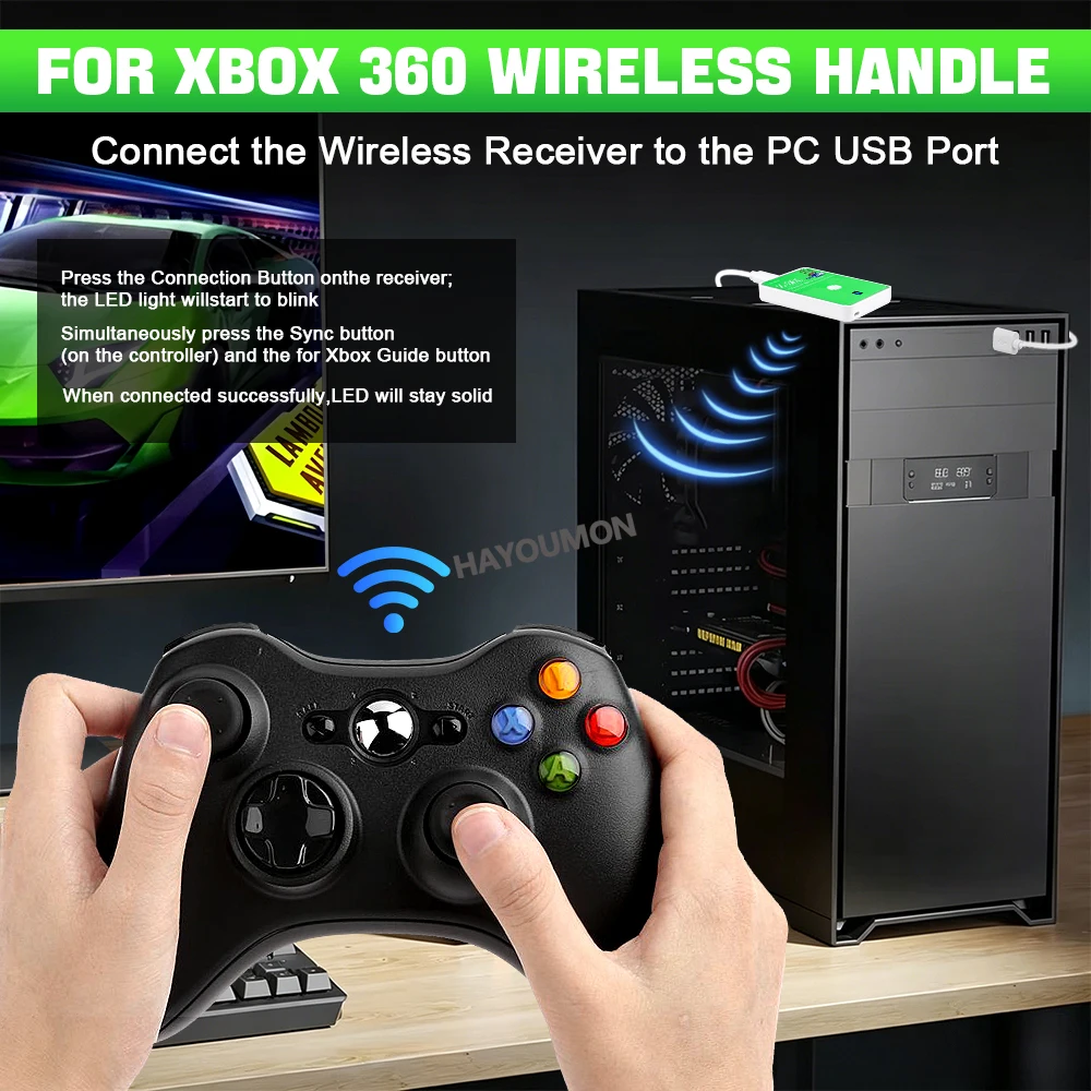 ตัวรับสัญญาณเกมไร้สาย USB คอนโ - Pc Gaming Xbox Controller บทวิจารณ์และราคา