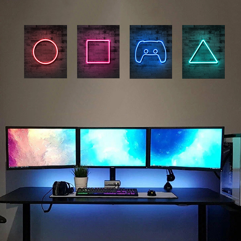 4PCS เด็ก GAMING Room เกมผนังต - Pc Gaming Quotes บทวิจารณ์และราคา