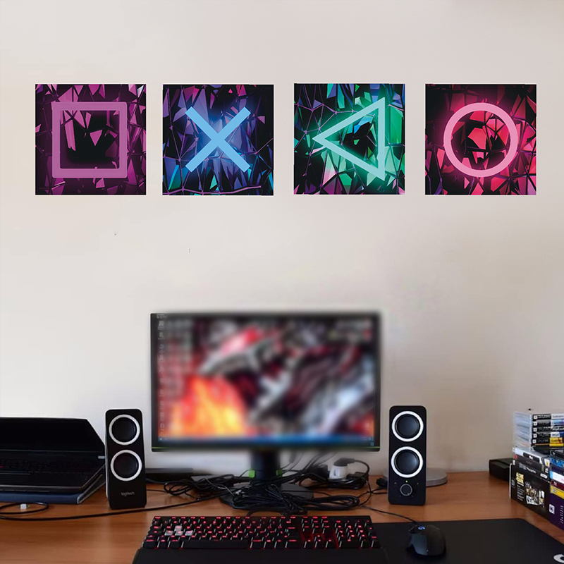 4PCS เด็ก GAMING Room เกมผนังต - Pc Gaming Quotes บทวิจารณ์และราคา