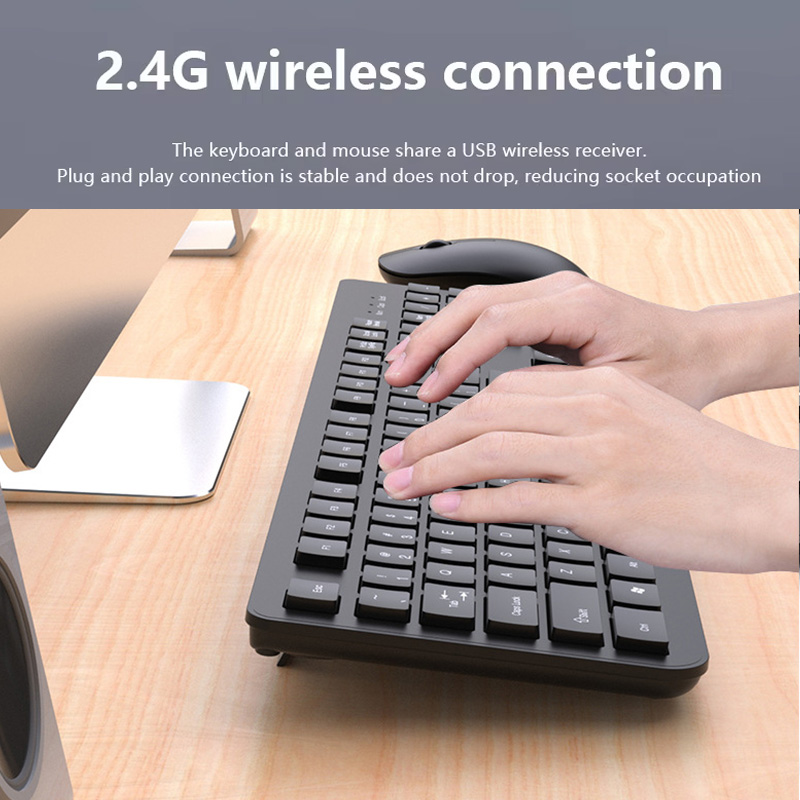 ชุดคีย์บอร์ดไร้สาย 2.4G เมาส์  - Pc Gaming Set บทวิจารณ์และราคา