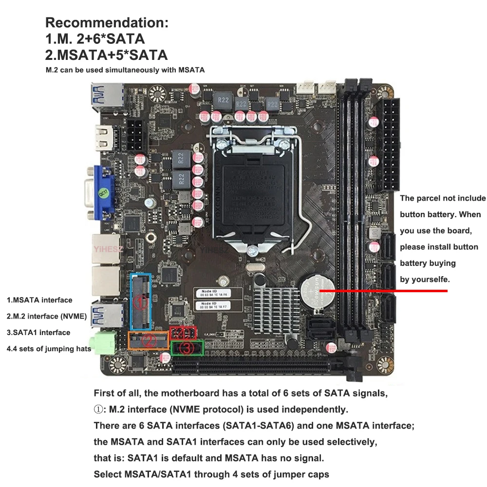 B365 มินิ-ITX เมนบอร์ด LGA 115 - Pc Gaming I3 บทวิจารณ์และราคา
