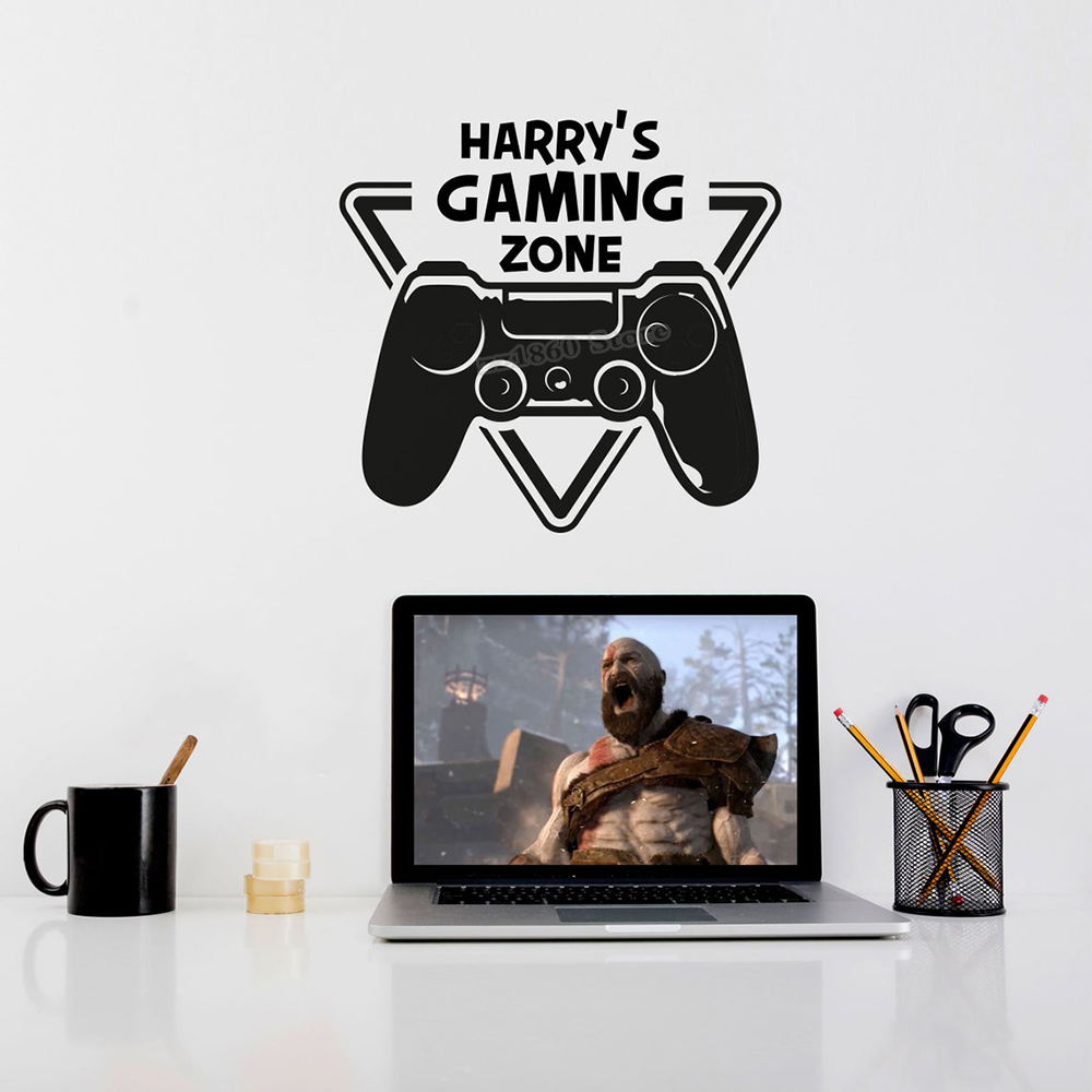 Custom ชื่อ Gaming Zone Wall D - Pc Gaming Quotes บทวิจารณ์และราคา