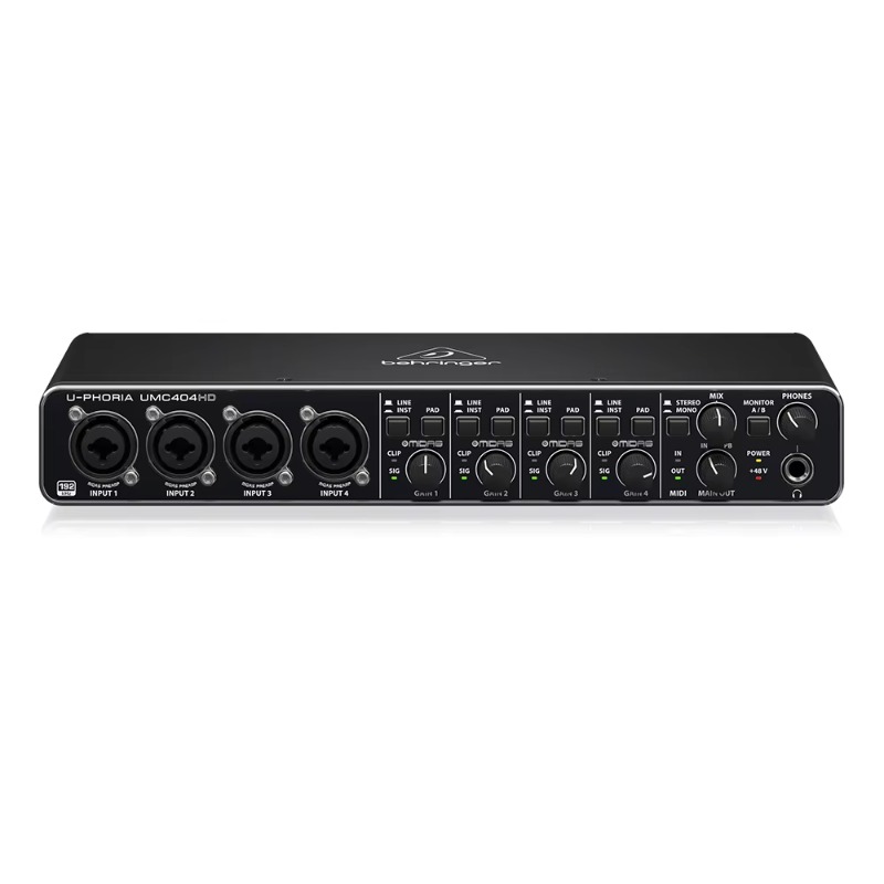 การ์ดเสียง Behringer UMC404HD  - Sound Card Usb บทวิจารณ์และราคา