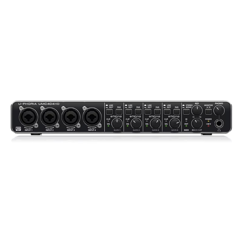 การ์ดเสียง Behringer UMC404HD  - Sound Card Usb บทวิจารณ์และราคา