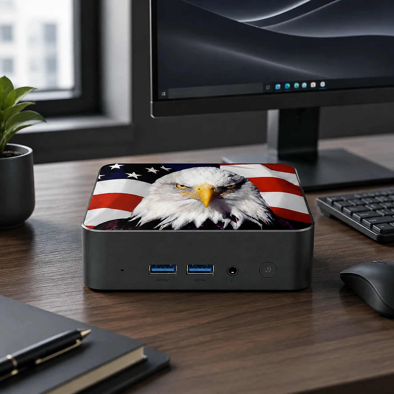 มินิพีซี 2026 Ultra Slim ลายธง - Pc Gaming Usa บทวิจารณ์และราคา
