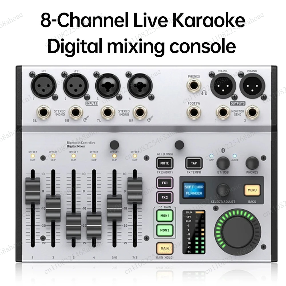 มิกเซอร์เสียงดิจิตอลแบบพกพา 8  - Sound Card Usb บทวิจารณ์และราคา