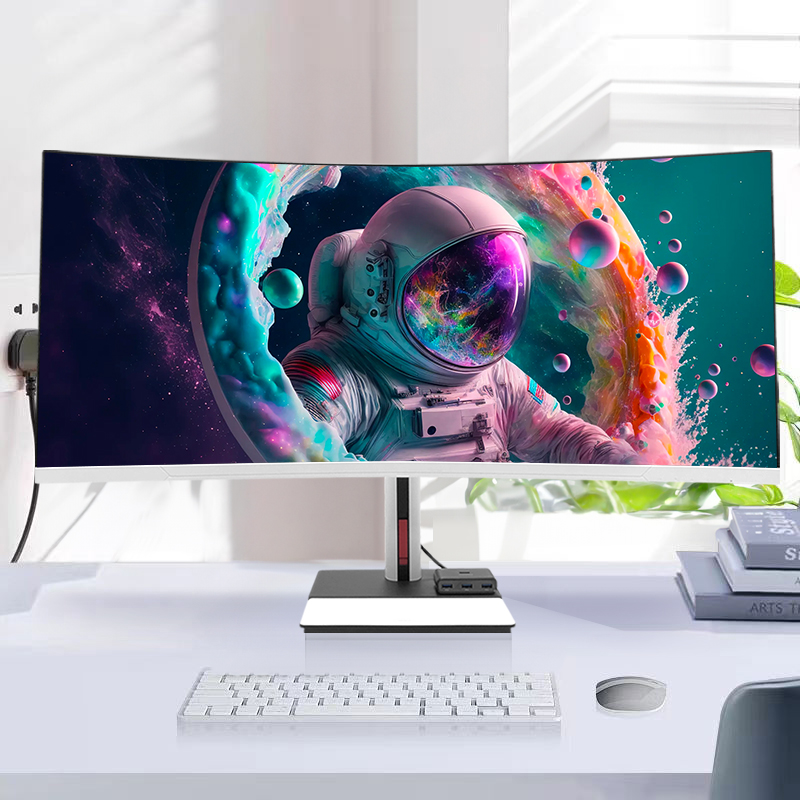 คอมพิวเตอร์ตั้งโต๊ะหน้าจอโค้ง  - Pc Gaming Set บทวิจารณ์และราคา